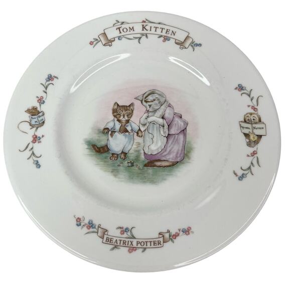 Beatrix Potter Tom Kitten Plate 8" Royal Albert China England - Picture 1 of 8